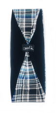 Black White and Blue plaid