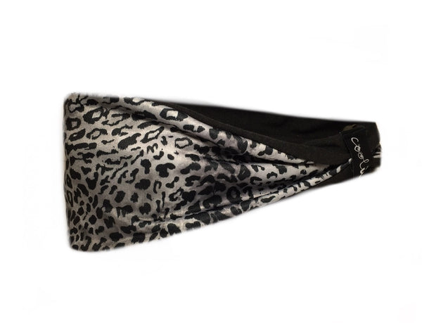 Black and Gray Leopard Print